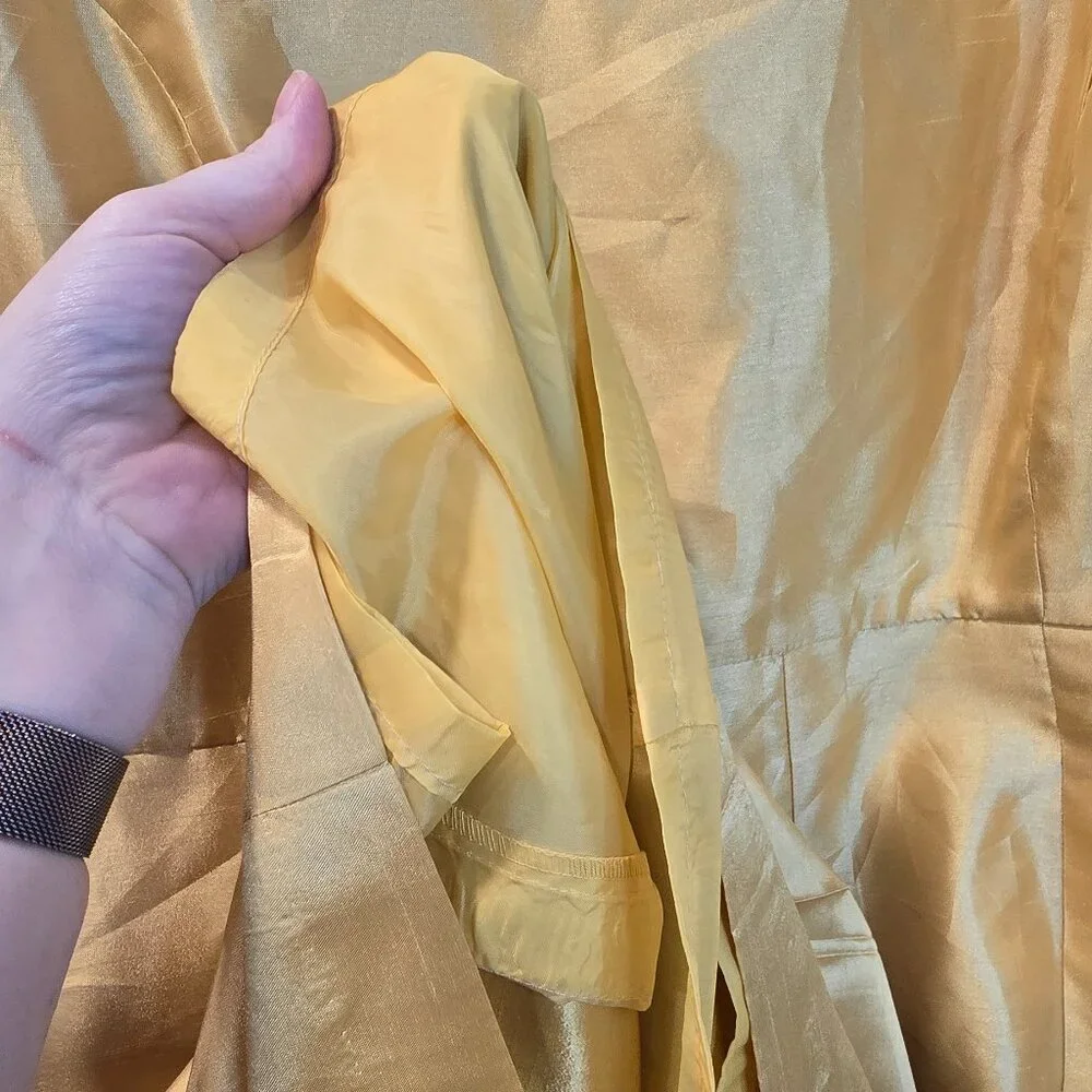 Vintage Mystique Collection By Ben Marc Dress Gold Size 20 Gems Church Dress - Picture 5 of 8